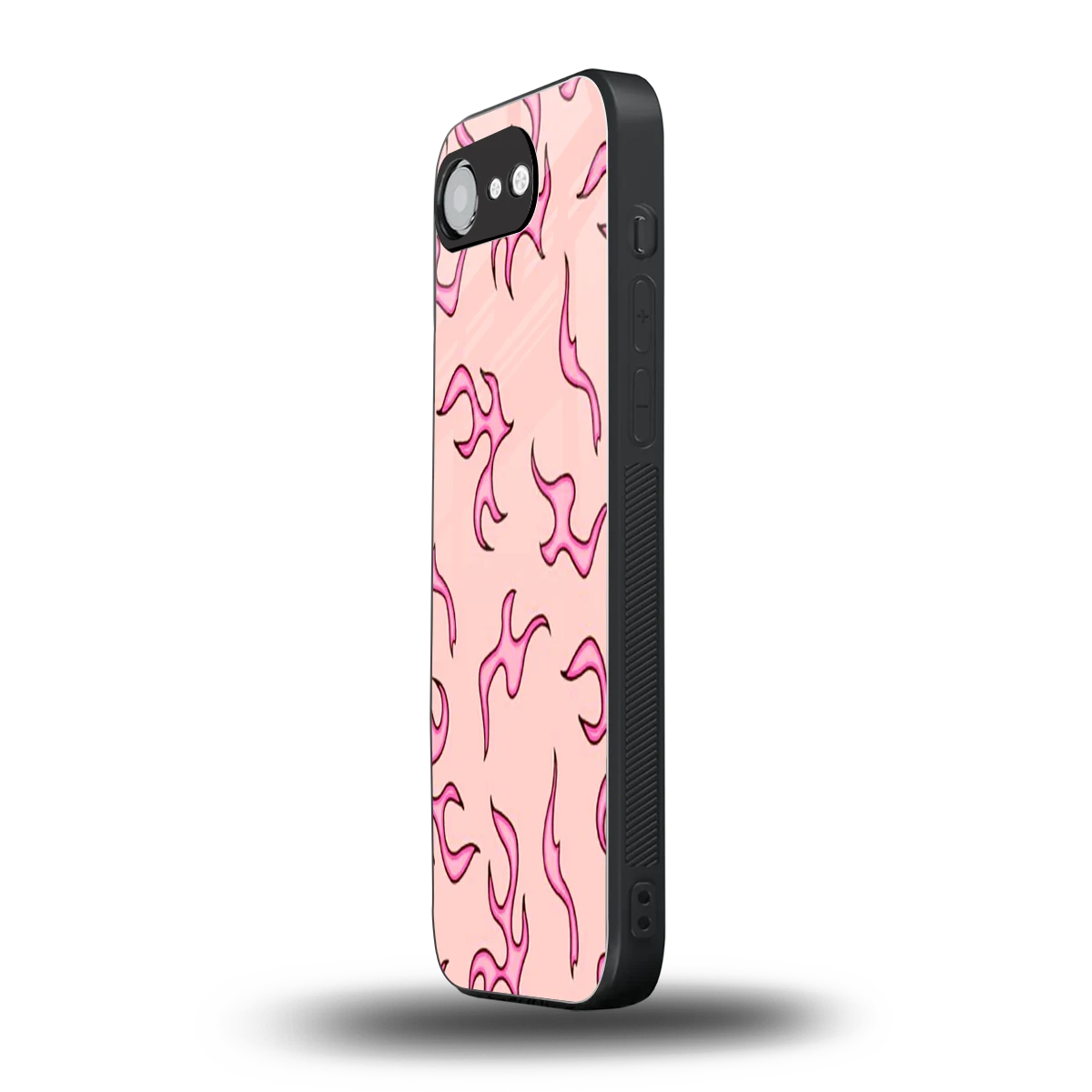 Lil Flames Pink iphone 16e mobile cover | shockproof glass phone case
