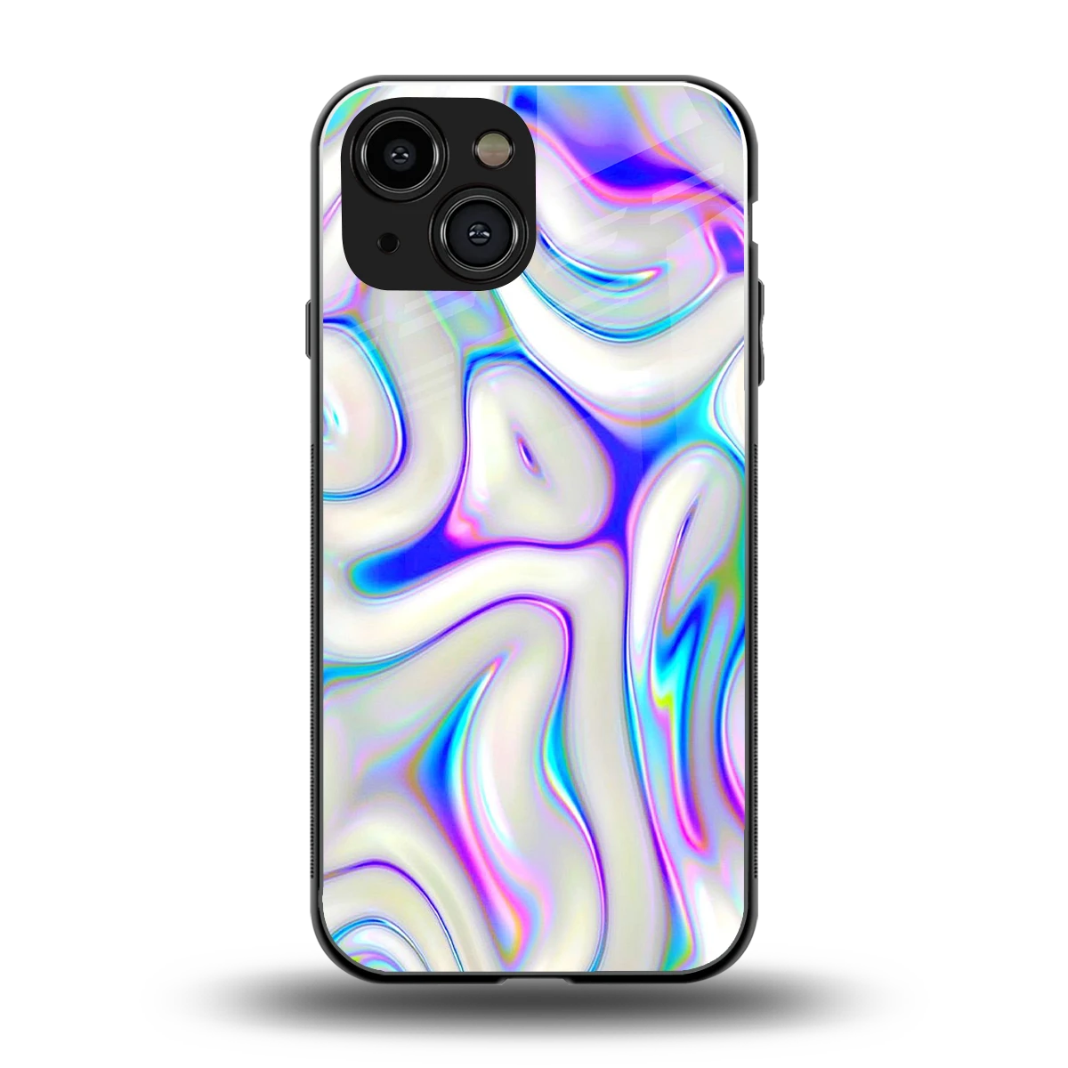 Lilac Drift back phone cover | glass case for iphone 13 mini