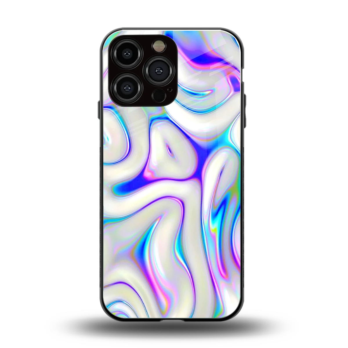 Lilac Drift back phone cover | glass case for iphone 14 pro max