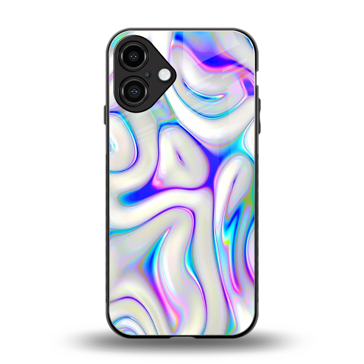 Lilac Drift back phone cover | glass case for iphone 16 plus