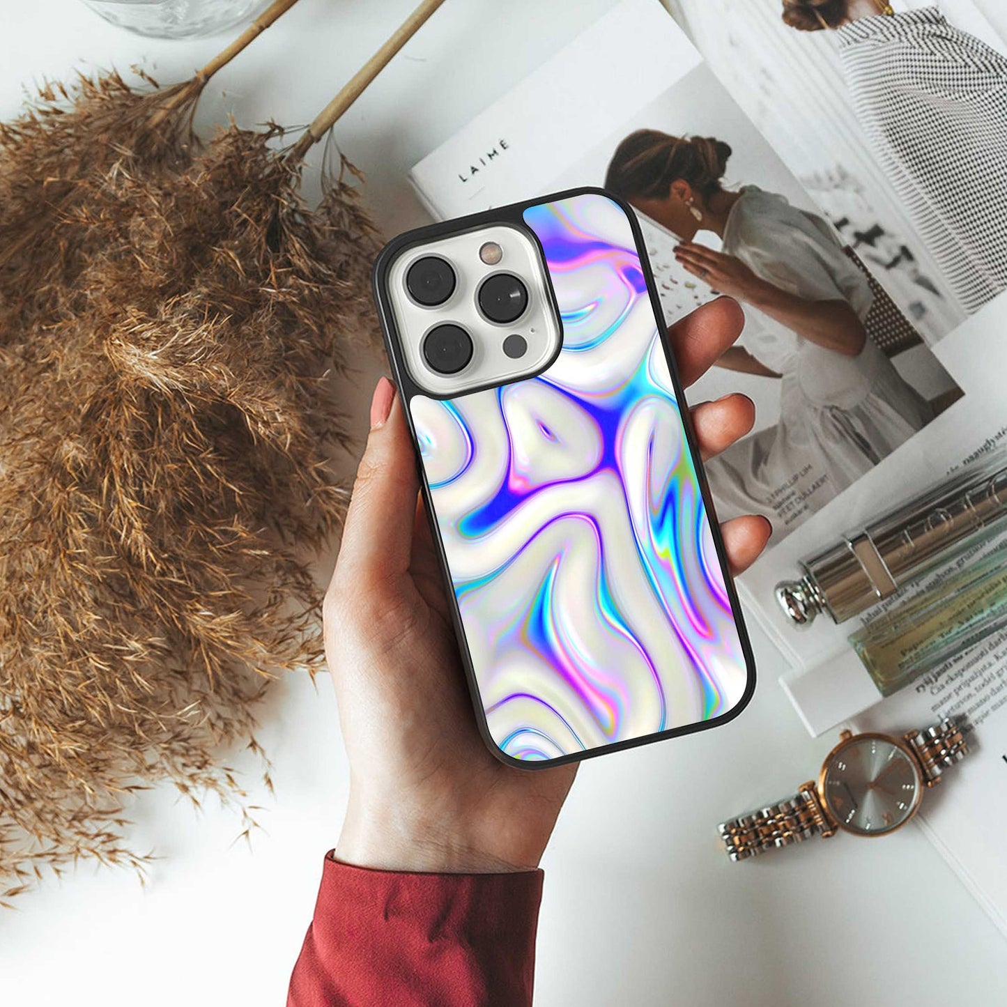 Lilac Drift Phone Case for Iphone 16 | Glass Case