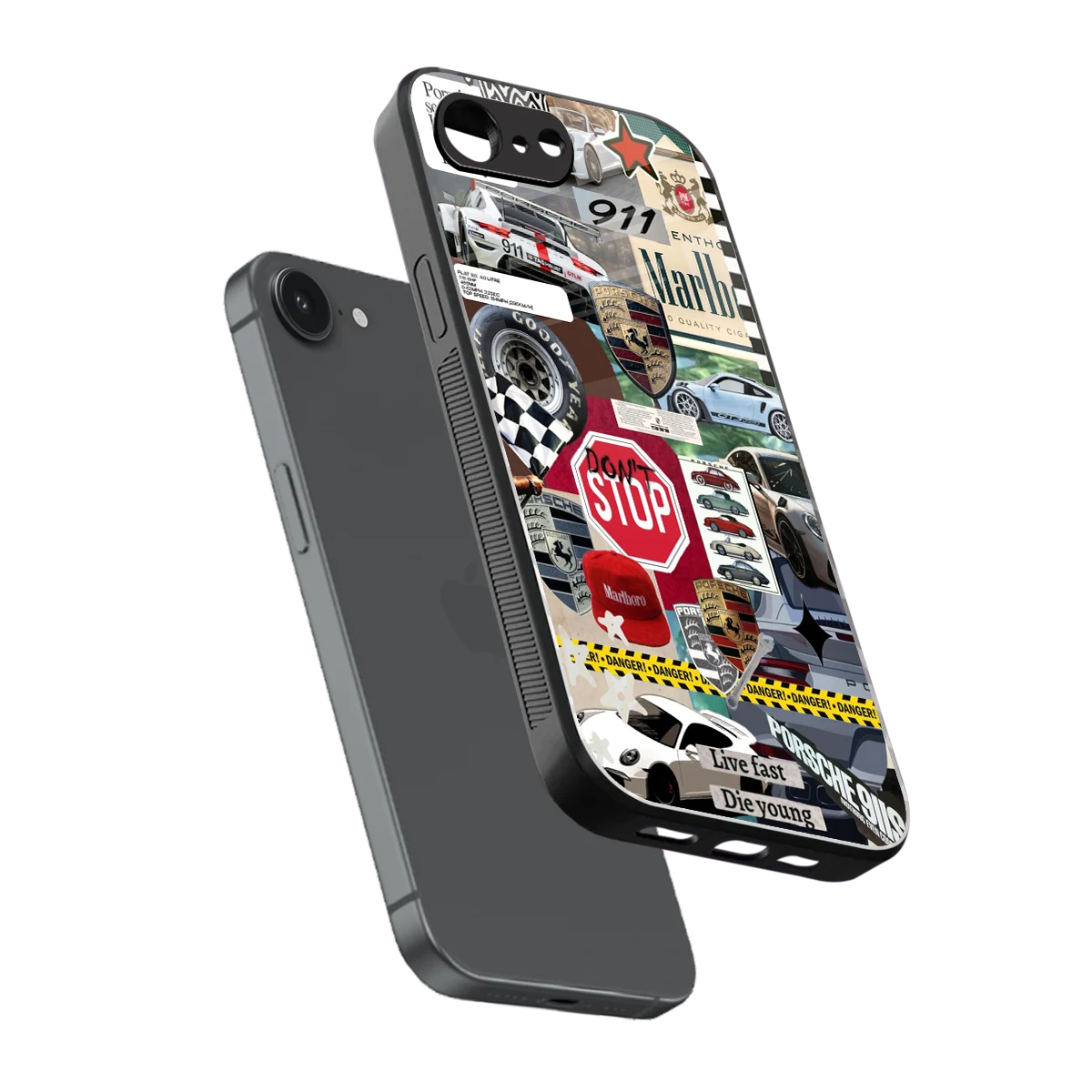 Limitless Ride sleek iphone 16e cover with tempered glass back and TPU edges
