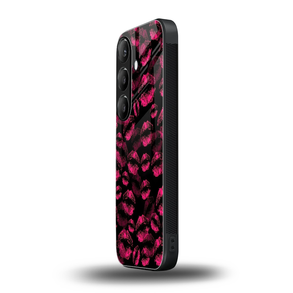 Lip Glam Black samsung galaxy s24 mobile cover | shockproof glass phone case