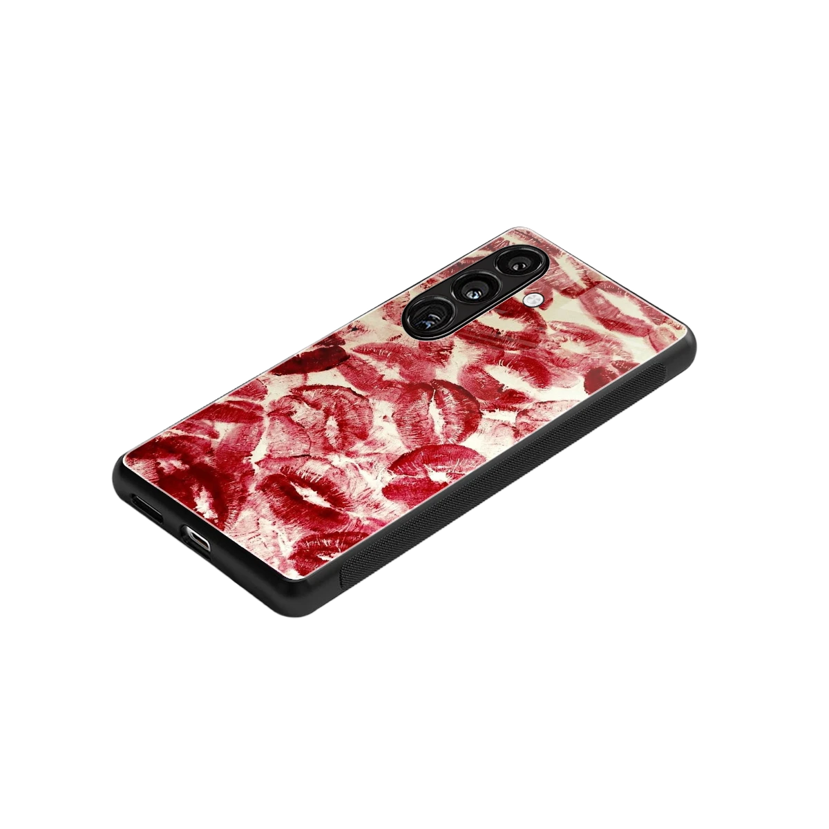 Lip Glam stylish phone case for samsung galaxy s24 | glossy glass and slim fit