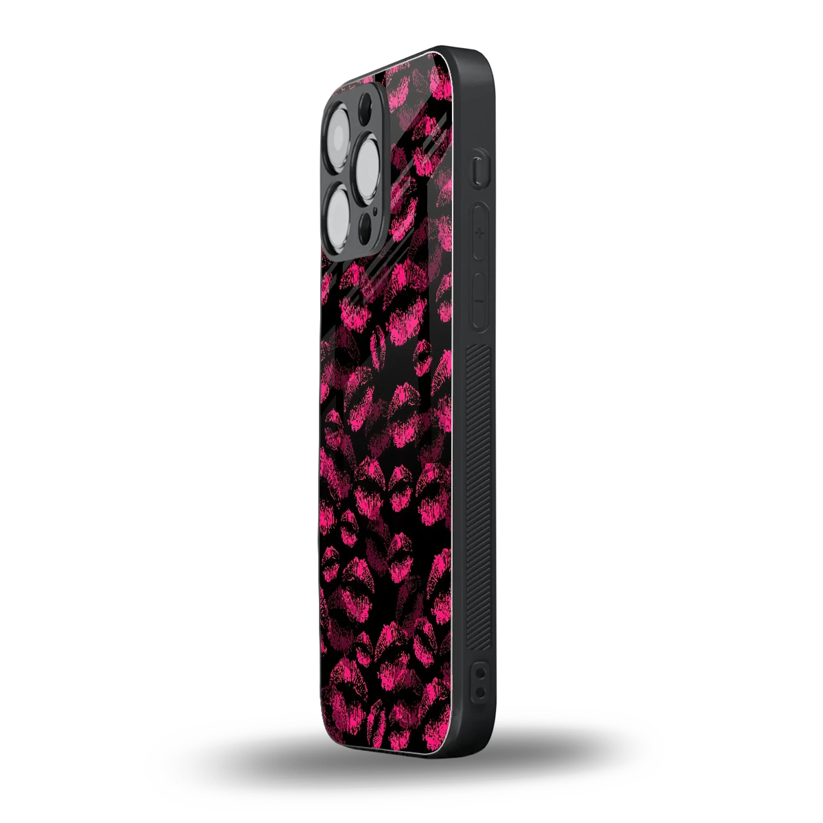 Lip Love iphone 15 pro max mobile cover | shockproof glass phone case