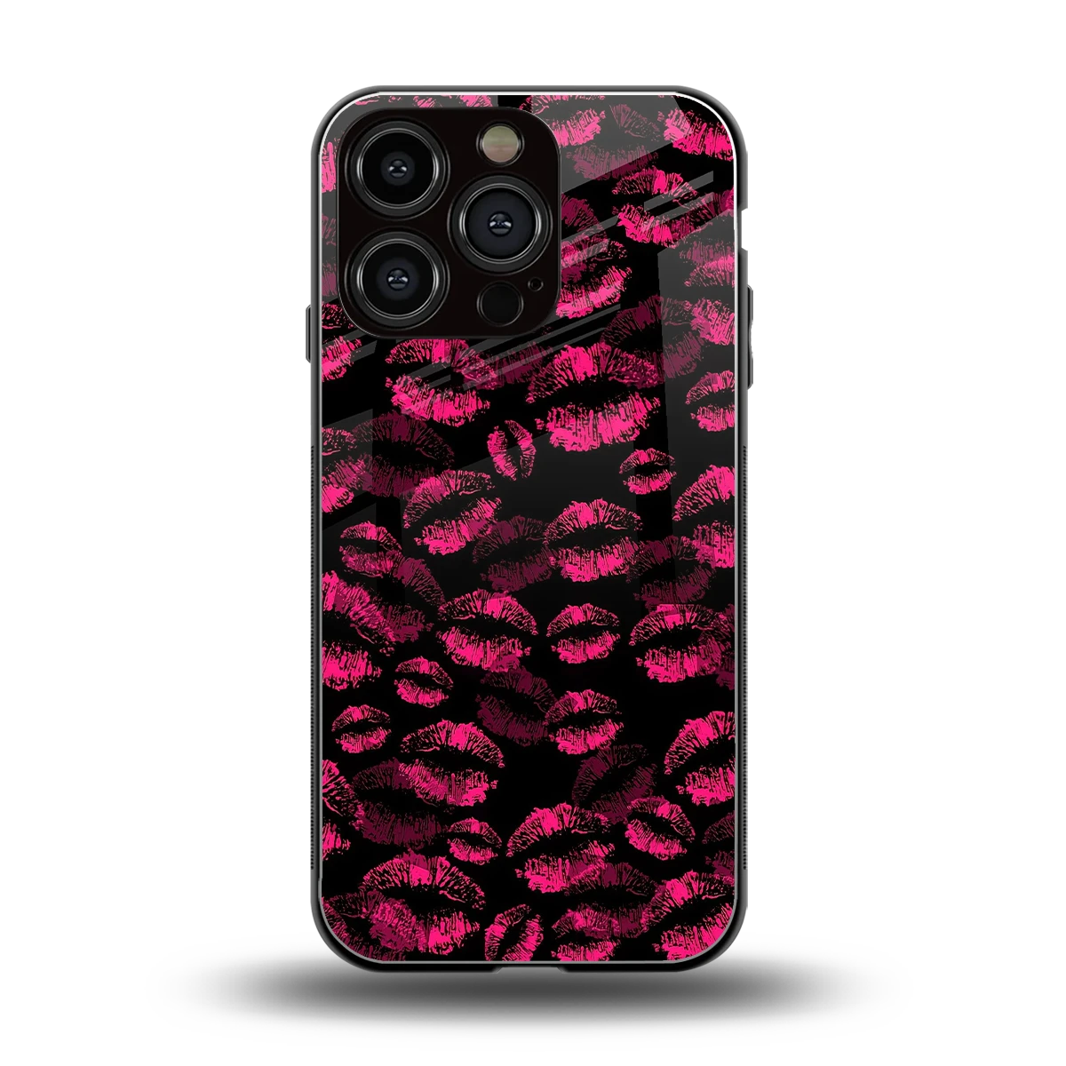 Lip Love back phone cover | glass case for iphone 16 pro