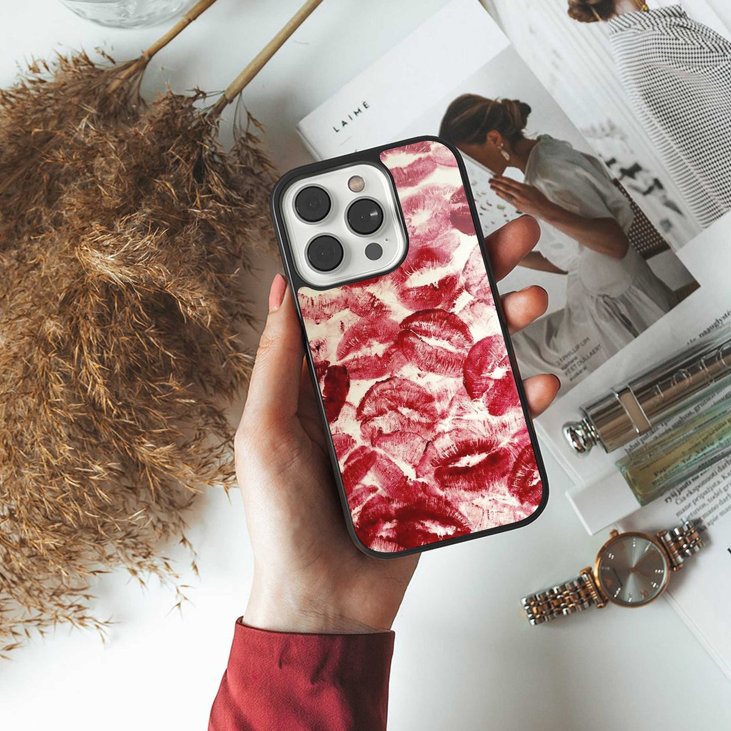 Lip Glam Phone Case for Iphone 16 | Glass Case