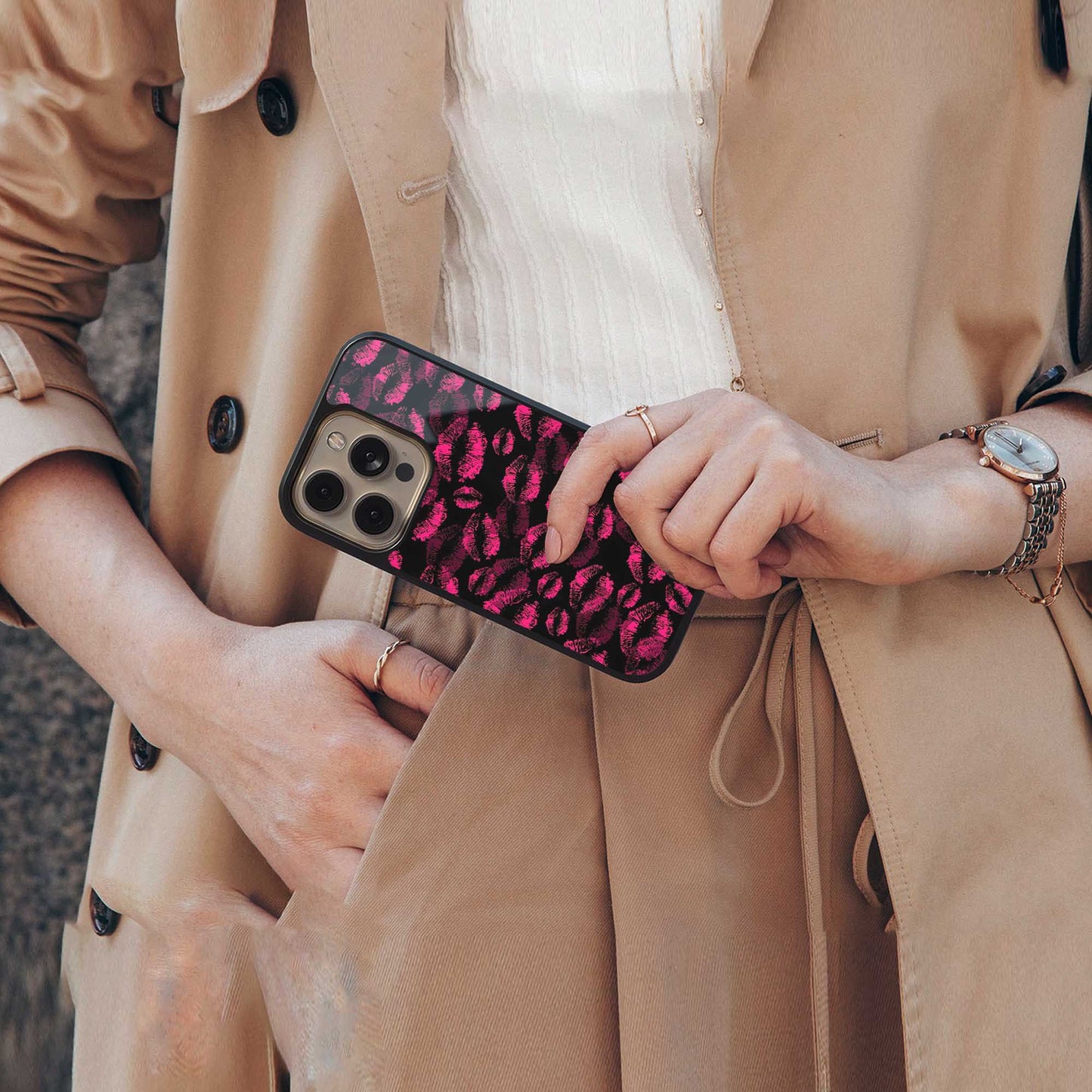 Lip Love Phone Case for Iphone 16 | Glass Case
