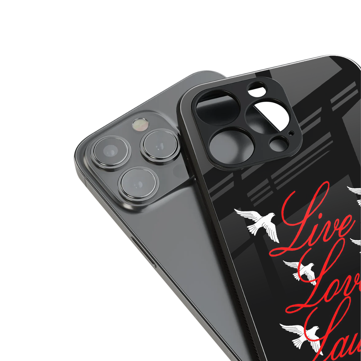 Live Love Laugh Phone Case for Iphone 16 | Glass Case