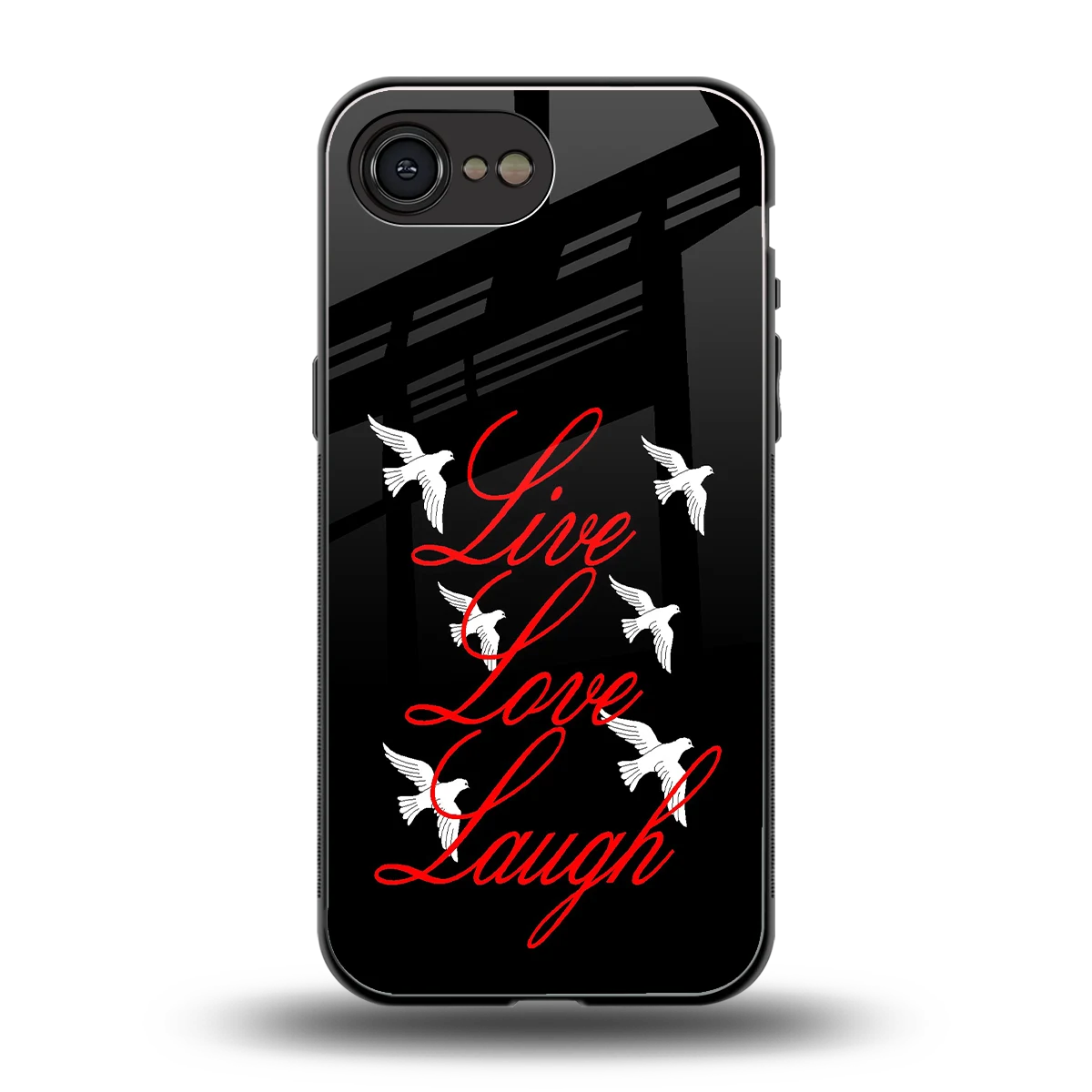 Live Love Laugh back phone cover | glass case for iphone 16e