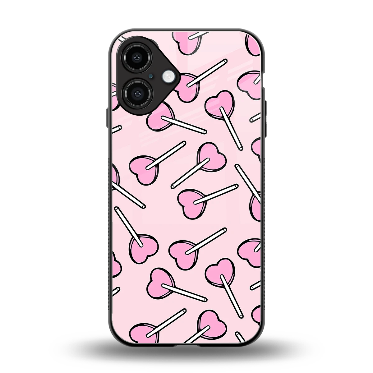 Lollipop Fusion back phone cover | glass case for iphone 16 plus