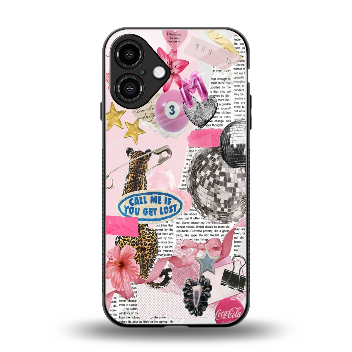 Lost Call back phone cover | glass case for iphone 16 plus