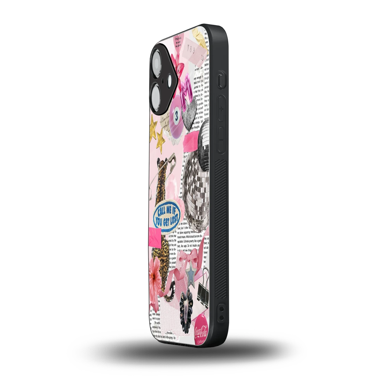 Lost Call iphone 16 plus mobile cover | shockproof glass phone case