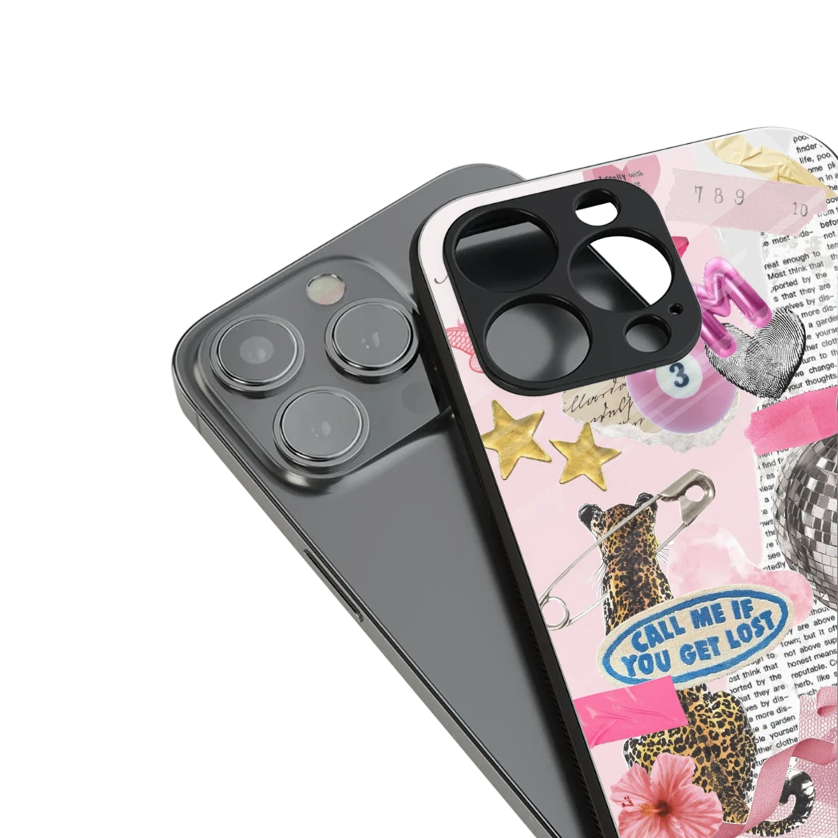 Lost Call stylish phone case for iphone 13 pro | glossy glass and slim fit