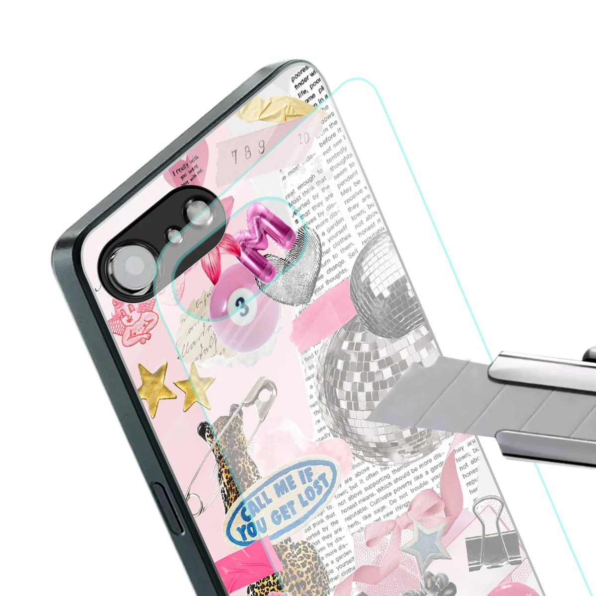 Lost Call stylish phone case for iphone 16e | glossy glass and slim fit