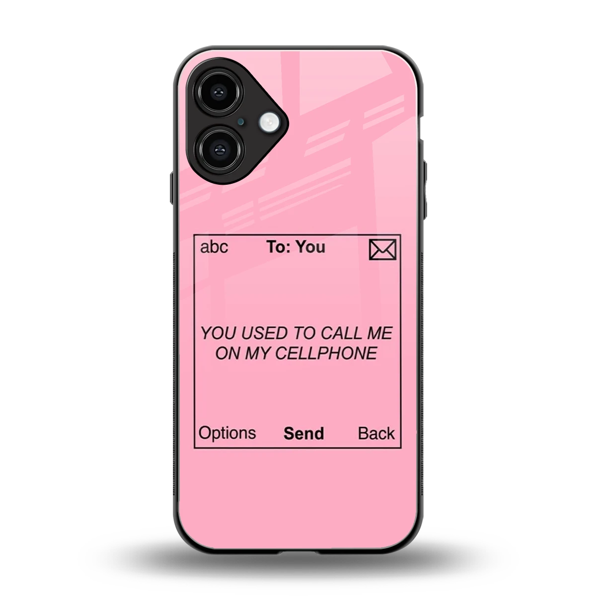 Lost Connection back phone cover | glass case for iphone 16 plus