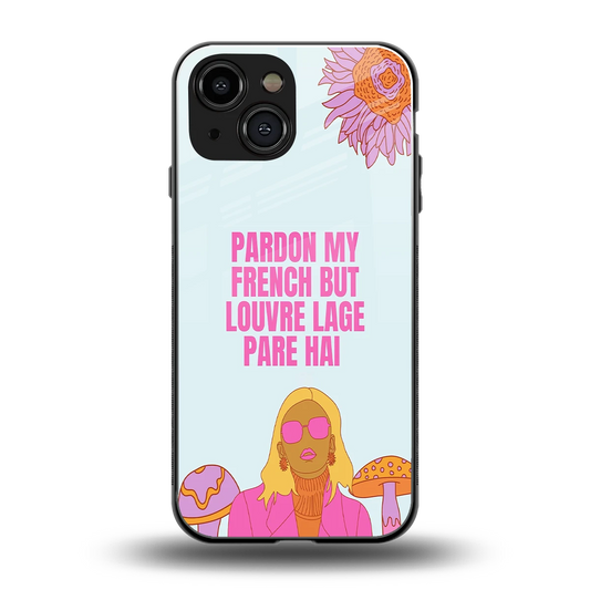 Louvre Lage Pade Hai back phone cover | glass case for iphone 13 mini