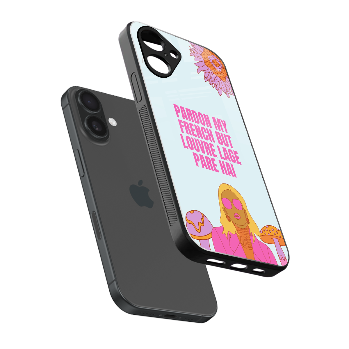 Louvre Lage Pade Hai Phone Case for Iphone 16 | Glass Case