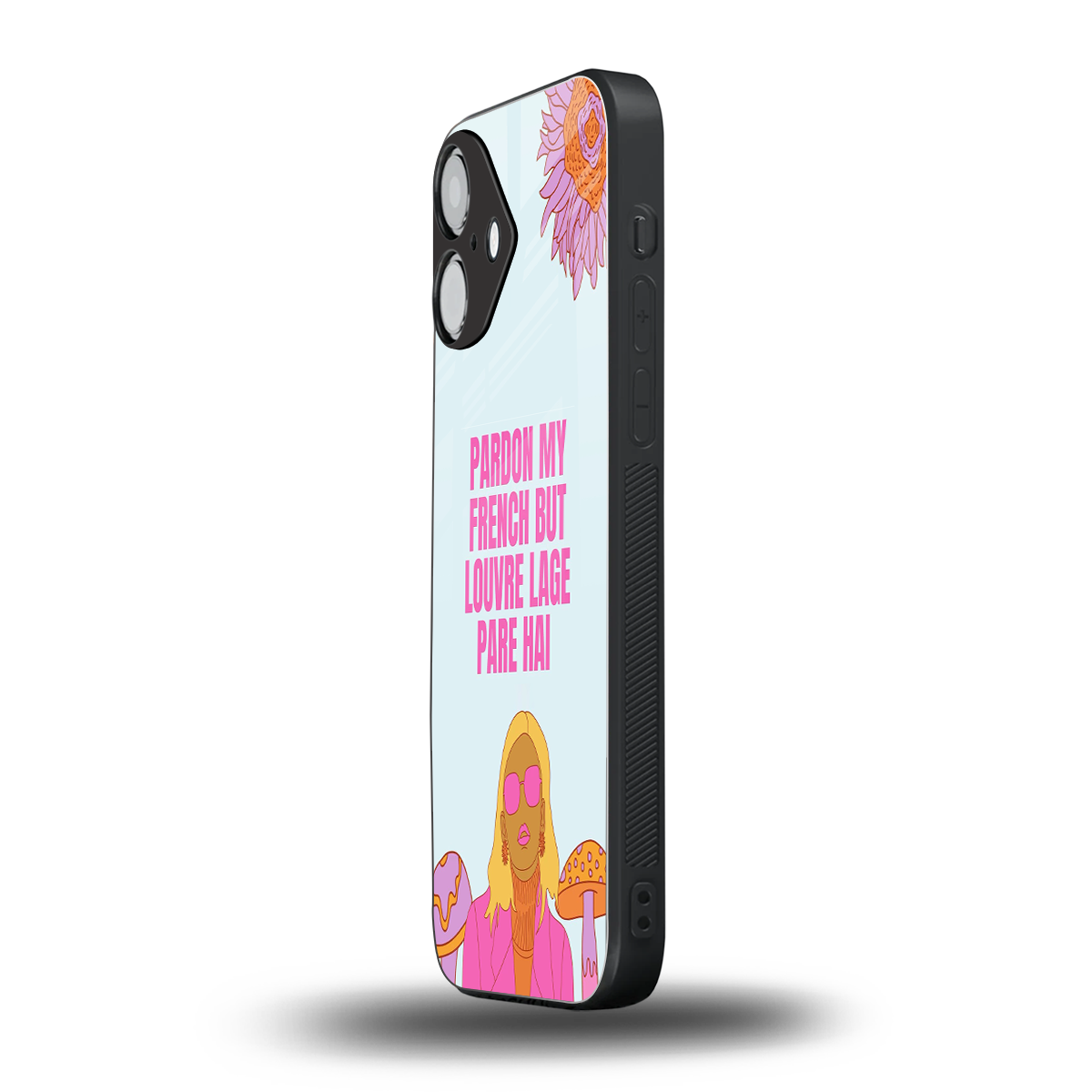 Louvre Lage Pade Hai Phone Case for Iphone 16 | Glass Case