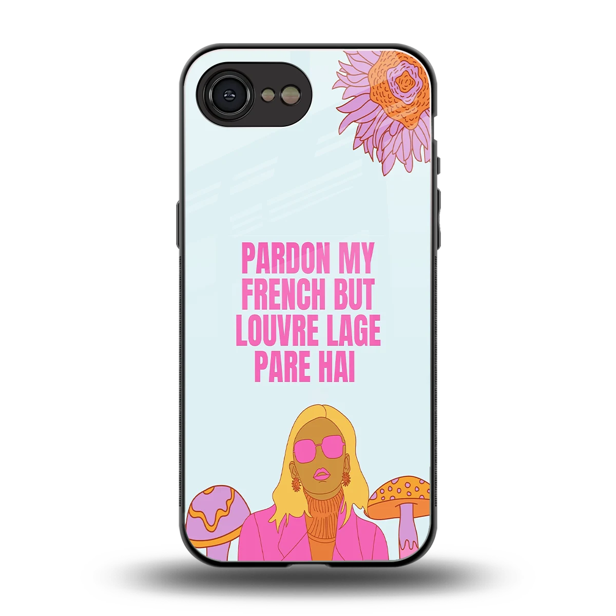 Louvre Lage Pade Hai back phone cover | glass case for iphone 16e
