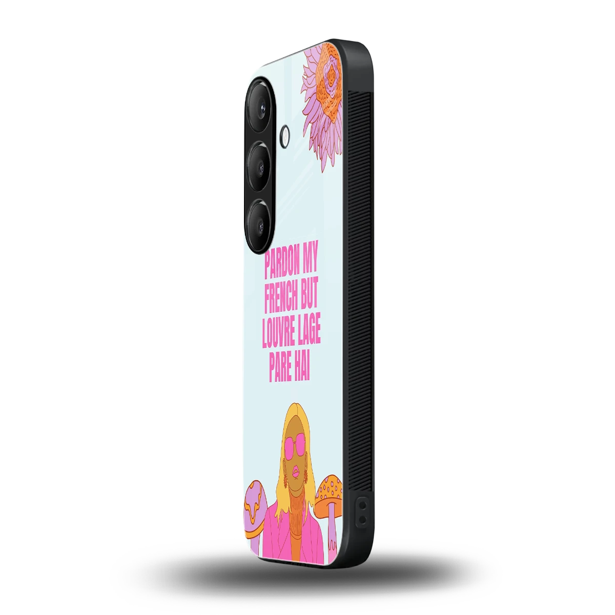 Louvre Lage Pade Hai samsung galaxy s23 plus mobile cover | shockproof glass phone case