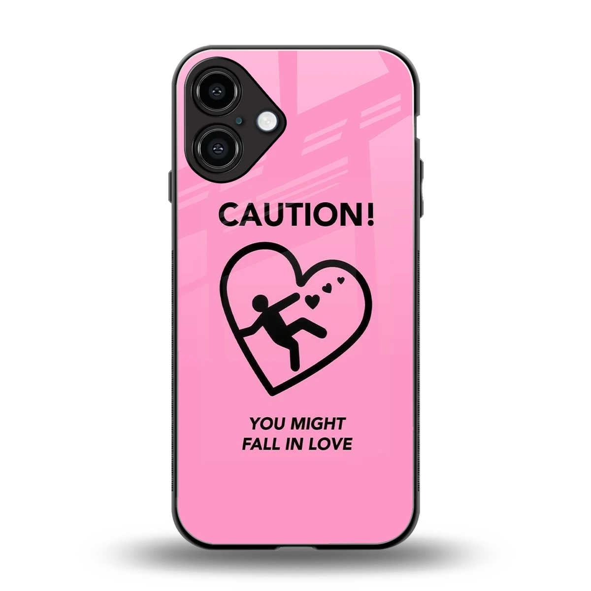 Love Ahead back phone cover | glass case for iphone 16 plus