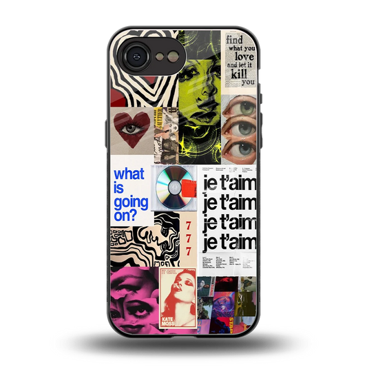 Love Chaos back phone cover | glass case for iphone 16e
