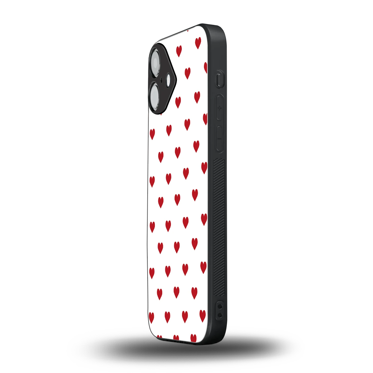 Love Patch iphone 16 plus mobile cover | shockproof glass phone case