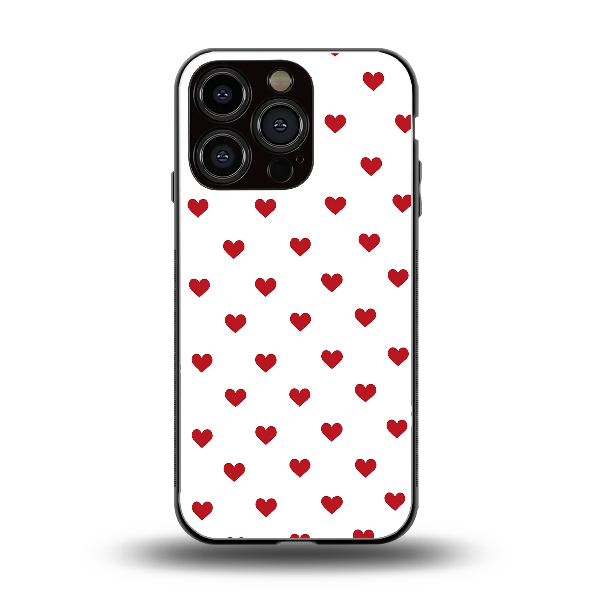 Love Patch back phone cover | glass case for iphone 16 pro