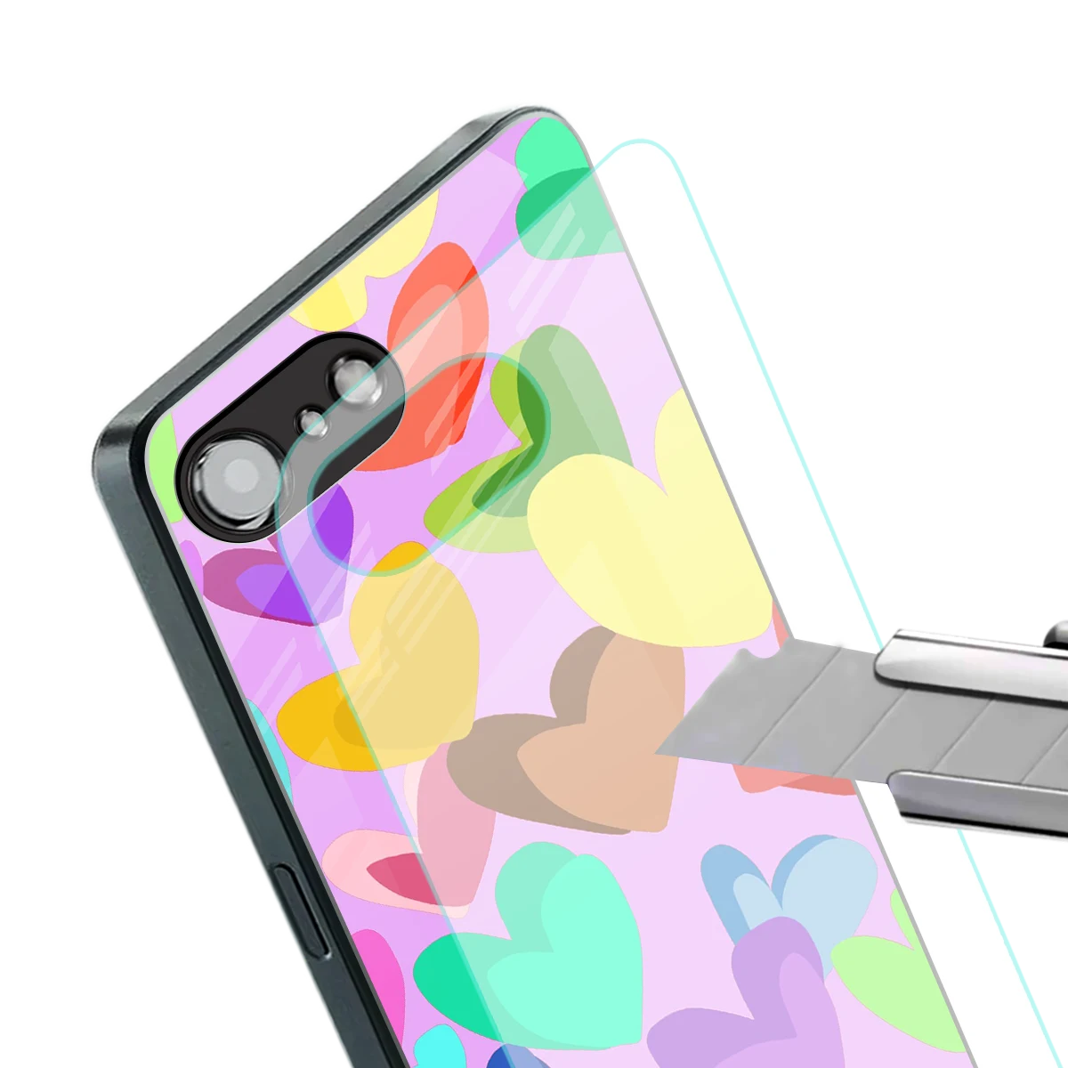 Love Spectrum stylish phone case for iphone 16e | glossy glass and slim fit