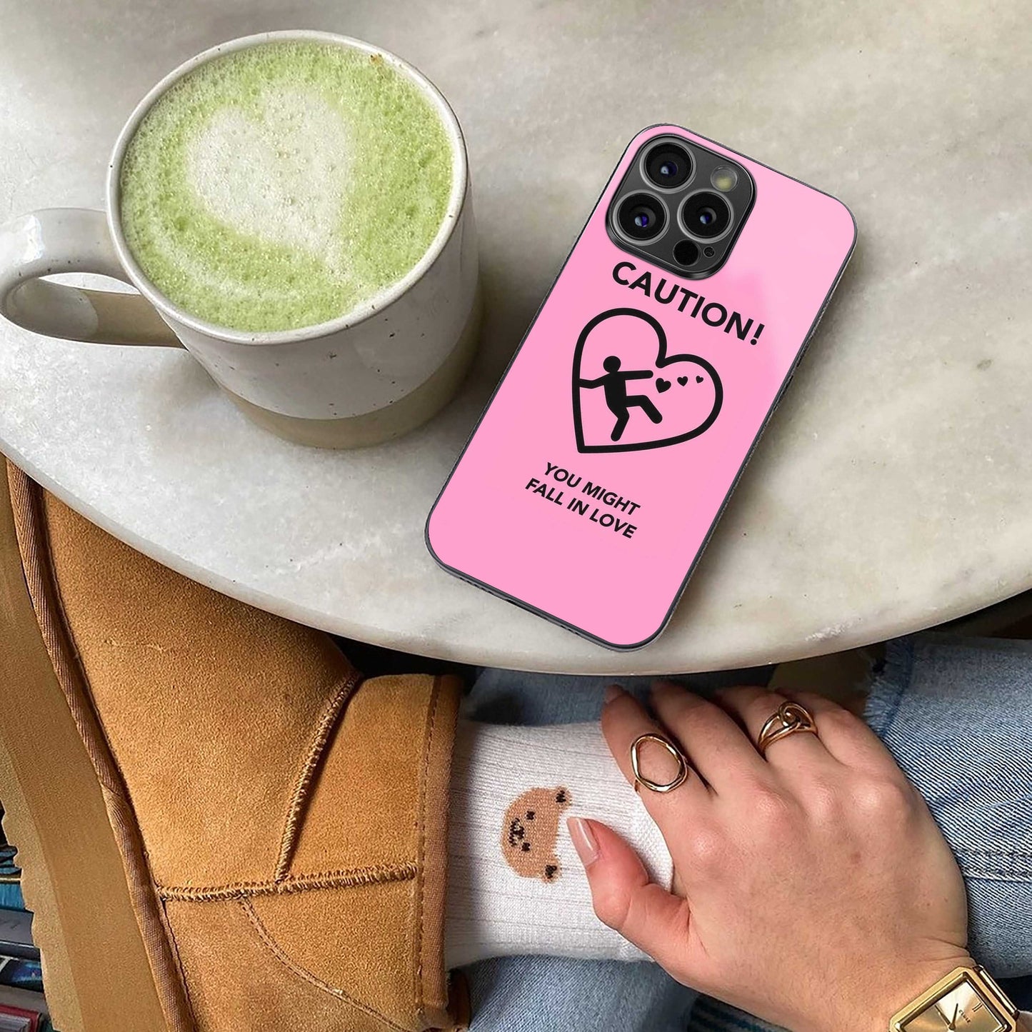 Love Ahead Phone Case for Iphone 16 | Glass Case