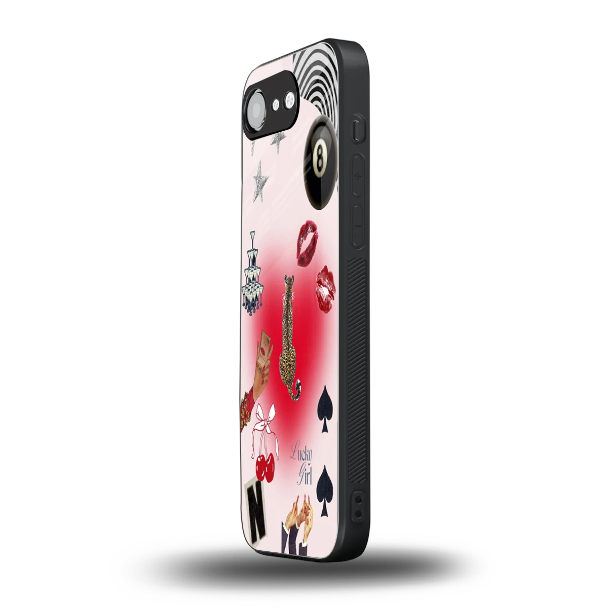 Lucky Charm iphone 16e mobile cover | shockproof glass phone case