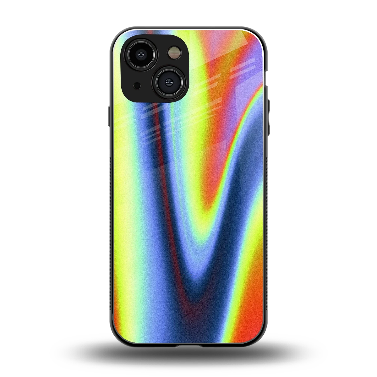 Luminous Aura back phone cover | glass case for iphone 13 mini