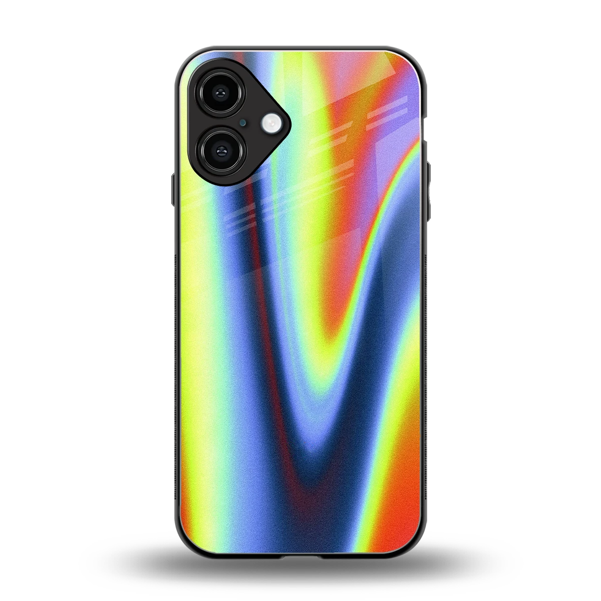 Luminous Aura back phone cover | glass case for iphone 16 plus