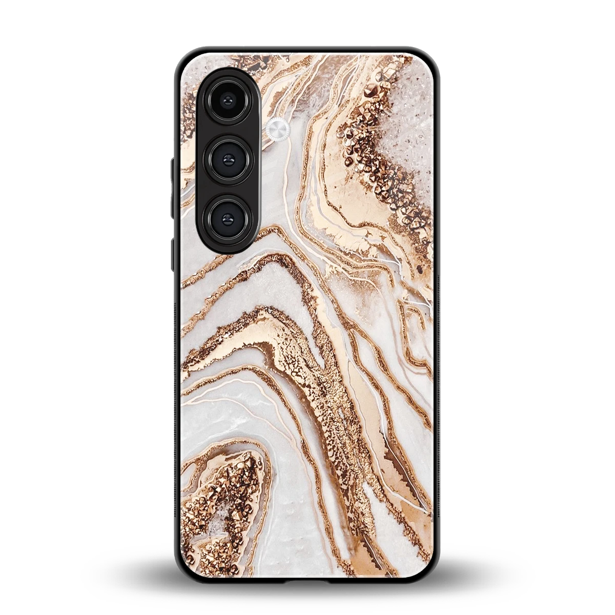 Luxe White back phone cover | glass case for samsung galaxy s24