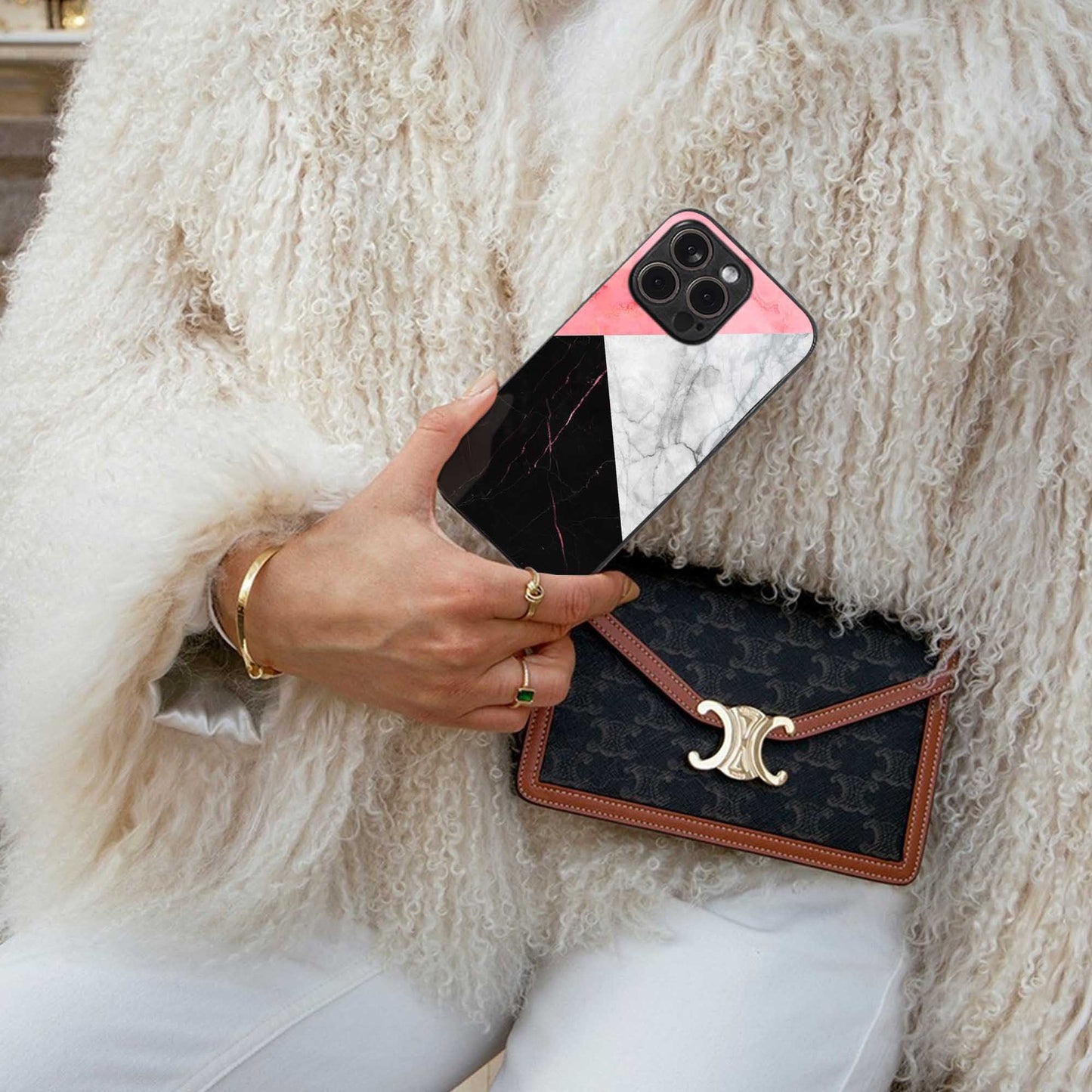 Luxe Trio Phone Case for Iphone 16 | Glass Case