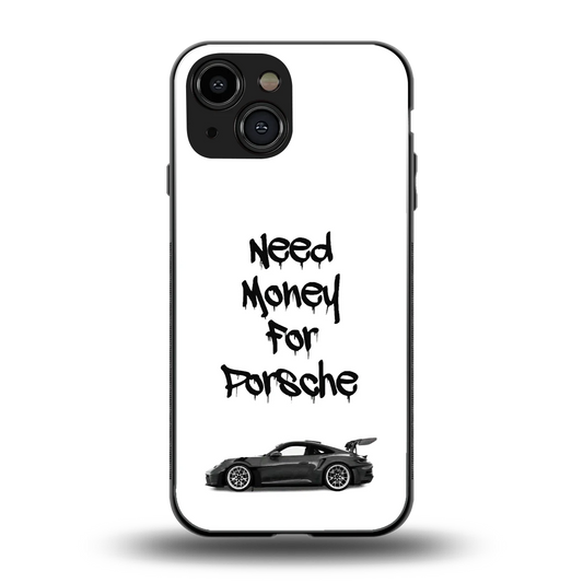 Luxury Hustle back phone cover | glass case for iphone 13 mini