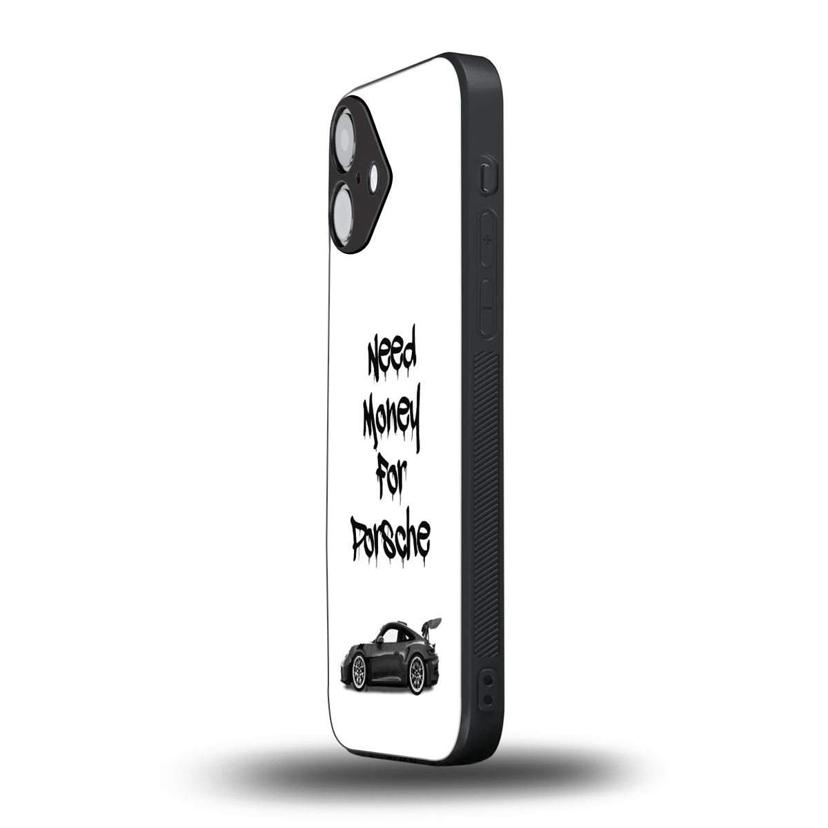 Luxury Hustle iphone 16 plus mobile cover | shockproof glass phone case
