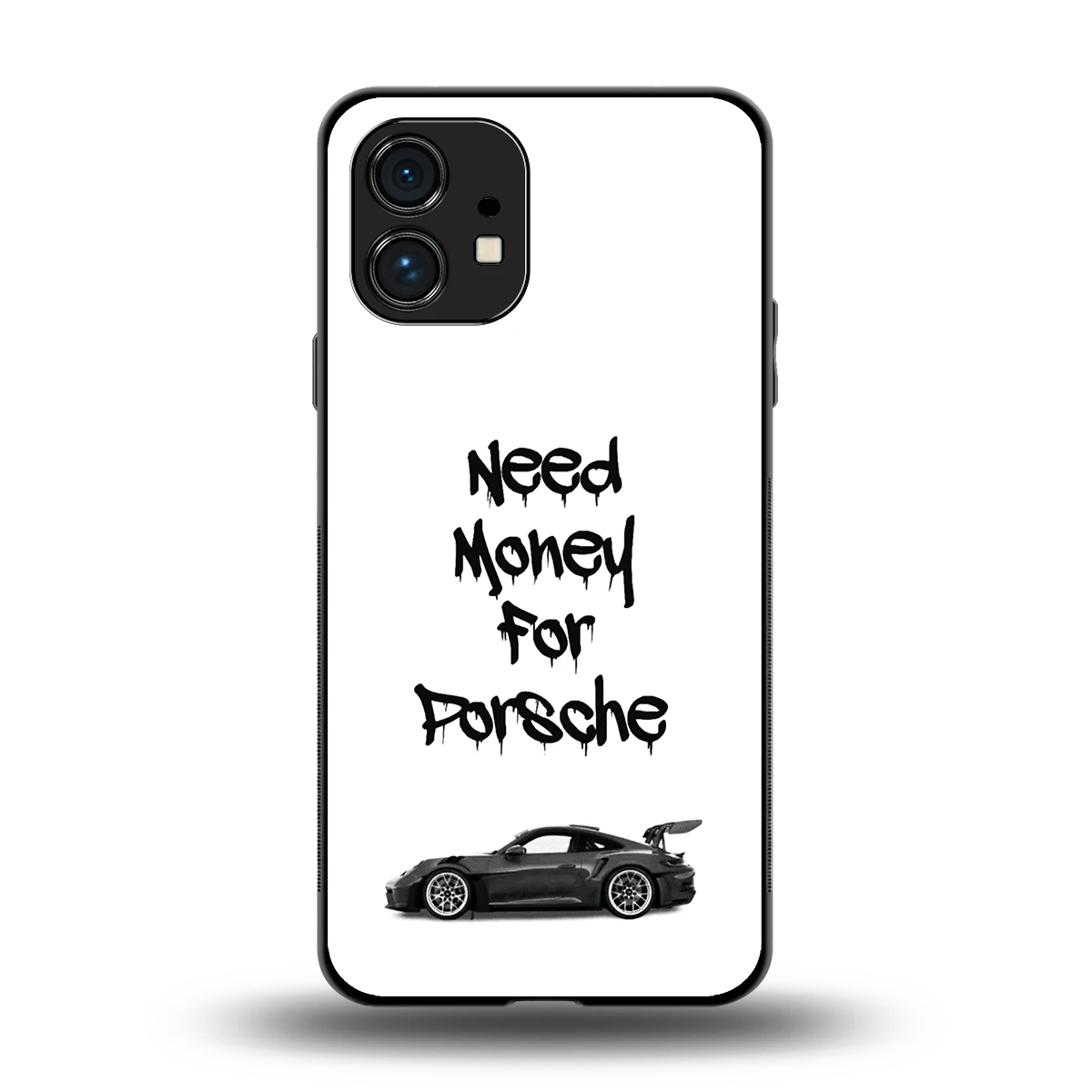 Luxury Hustle back phone cover | glass case for nothing phone 1