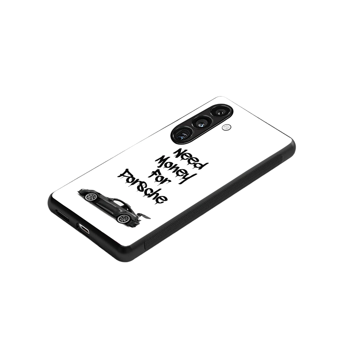 Luxury Hustle stylish phone case for samsung galaxy s24 | glossy glass and slim fit
