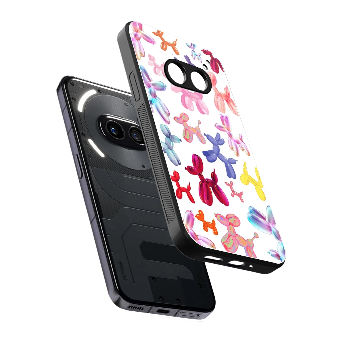 Magic Float sleek nothing phone 2a cover with tempered glass back and TPU edges