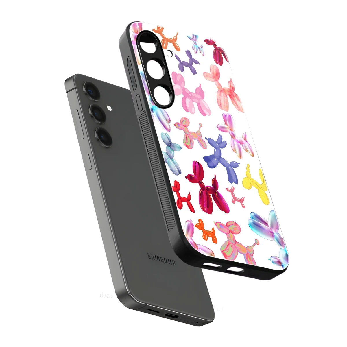 Magic Float sleek samsung galaxy s24 cover with tempered glass back and TPU edges