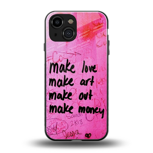 Make Magic back phone cover | glass case for iphone 13 mini