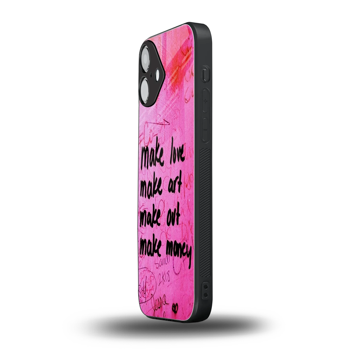 Make Magic iphone 16 plus mobile cover | shockproof glass phone case