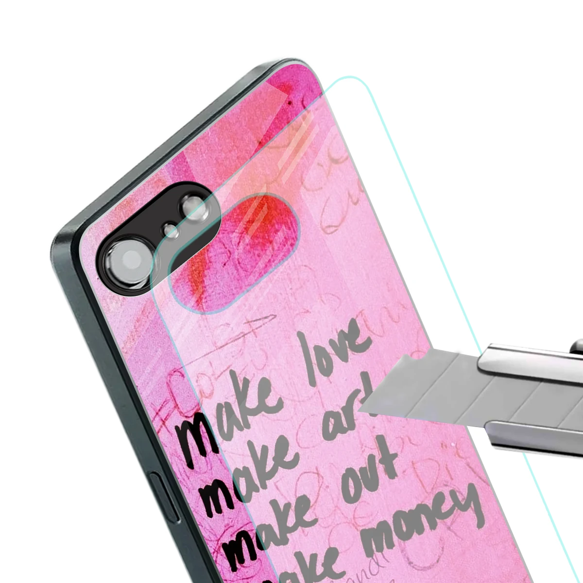 Make Magic stylish phone case for iphone 16e | glossy glass and slim fit