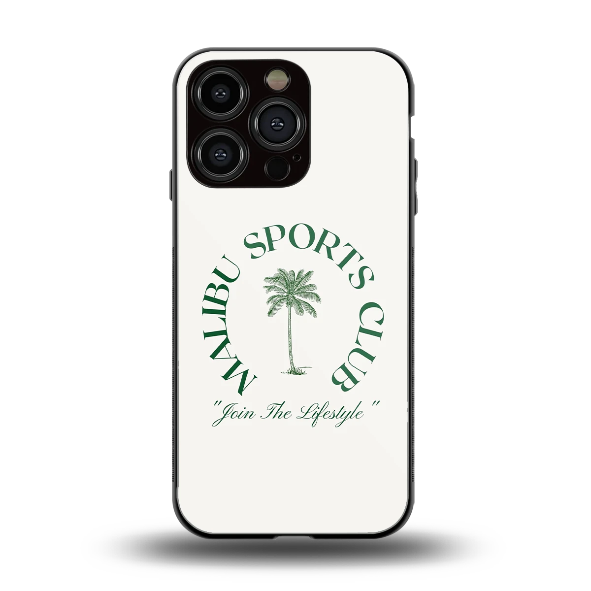 Malibu Sports Club back phone cover | glass case for iphone 16 pro