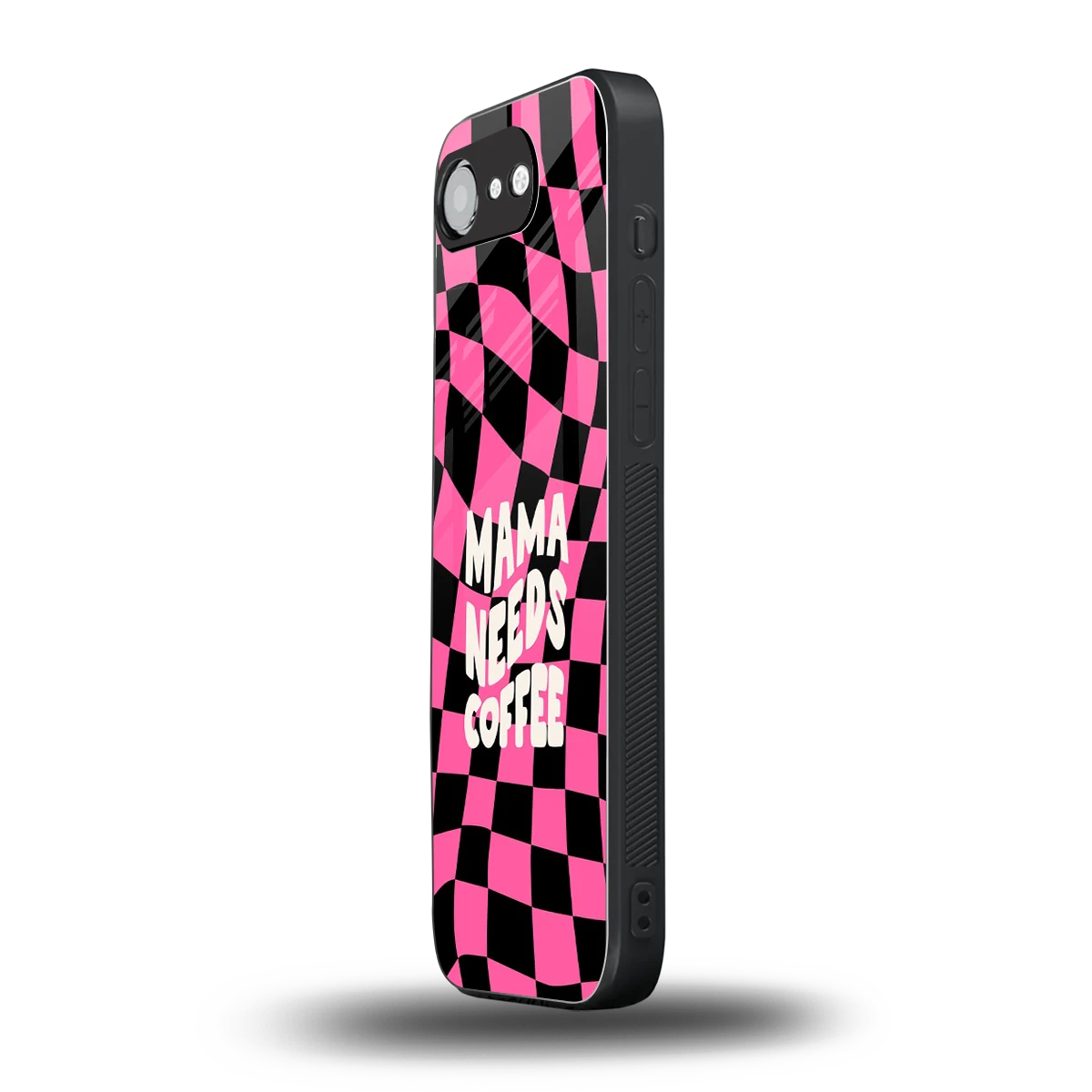 Mama Needs Coffee iphone 16e mobile cover | shockproof glass phone case