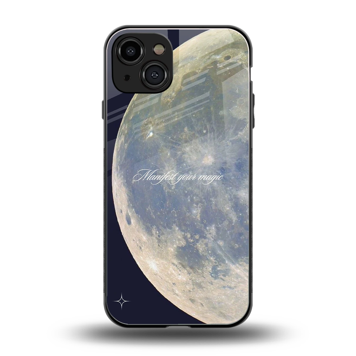 Manifest Glow back phone cover | glass case for iphone 15