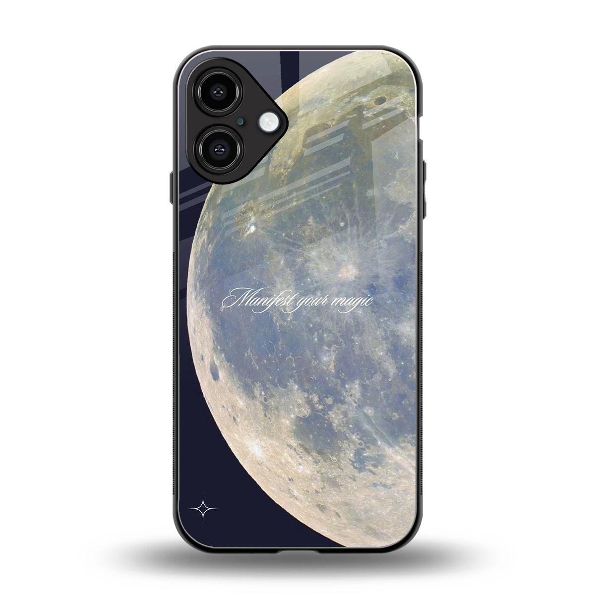 Manifest Glow back phone cover | glass case for iphone 16 plus
