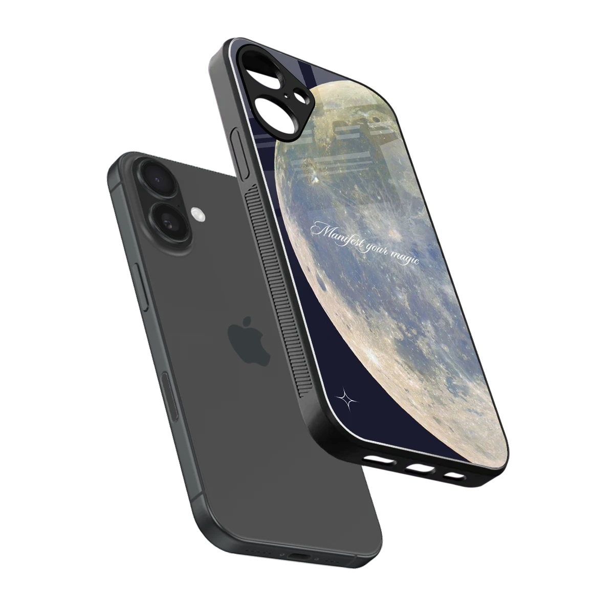 Manifest Glow sleek iphone 16 plus cover with tempered glass back and TPU edges